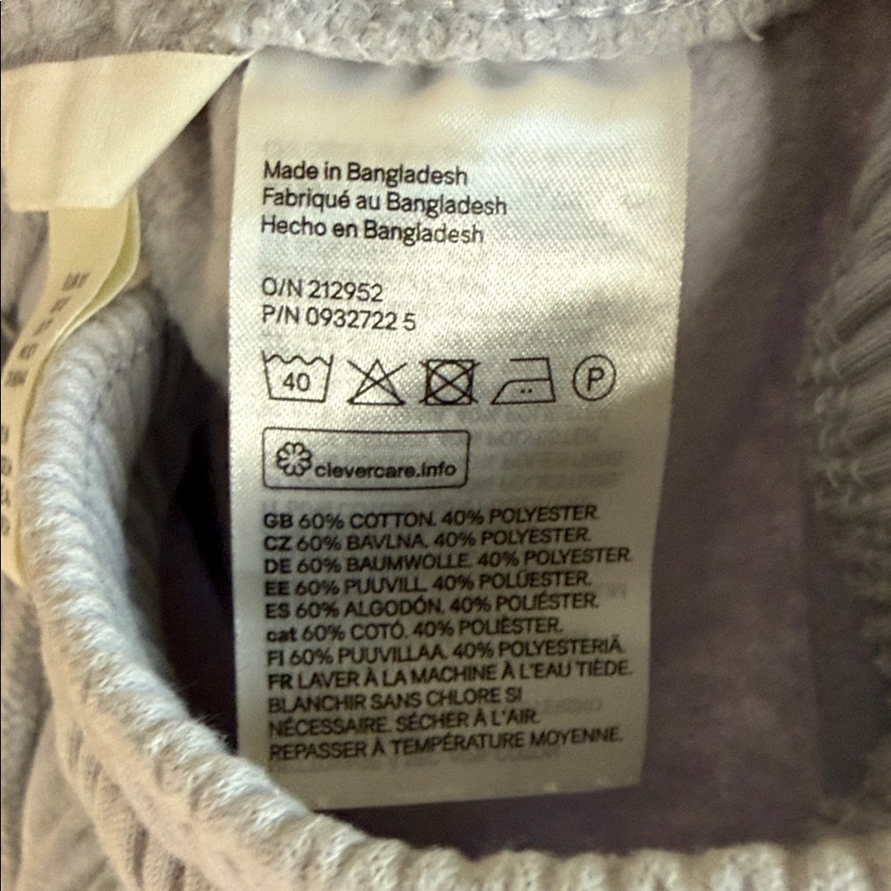 H&M Light Blue Drawstring Jogger Sweatpants - Picture 3 of 8